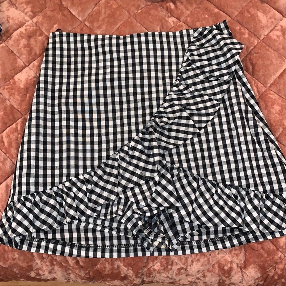 Gingham skort